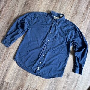 Cactus Navy Casual Button-Down Shirt